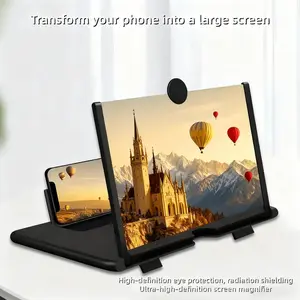 Mobile Magnifying Glass, Ultra-High Definition Screen Amplifier, Convenient TV Viewing, Landscape Direction, Eye-Care Full-Screen Phone Magnifier, Accessories, Cellphone, Mount