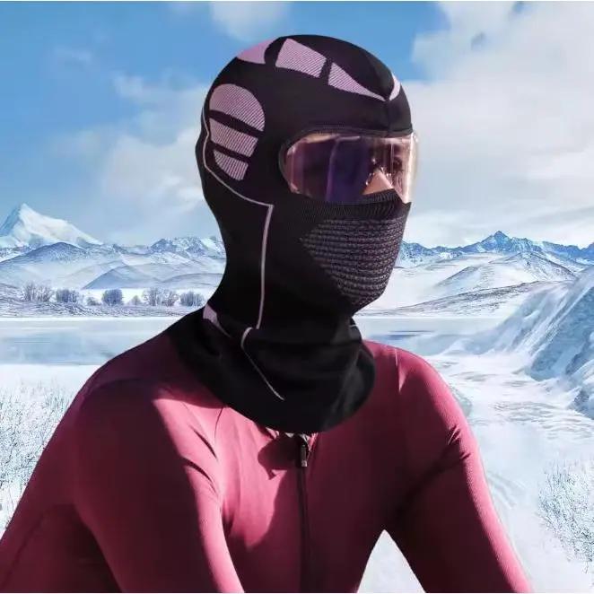High Stretch Full Head Balaclava, Unisex Windproof Face Mask for Motorcycle & Skiing, Breathable All-Season Under-Helmet Protection