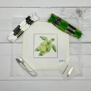 Green Turtle Needlepoint Kit