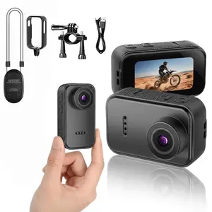 1080P Action Camera Thumb Body Cam, High Definition Camera, Compact Clip-On Camera for Outdoor Activities, Professional Camera for Sports Outdoors Install Anywhere for Work, Travel, Pet Walking, Vlogs Shooting
