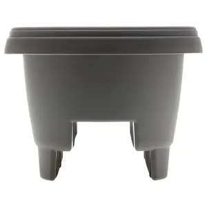 Bloem Modica Deck Rail Round Planter: 12", 2 Gallon Capacity