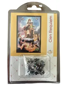 Rosary 100 Requiem (For the Souls in Purgatory) with Semi Crystal Beads