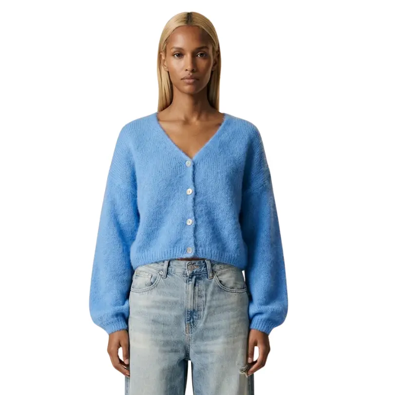 Cornelia Cropped Cardigan Sky Blue