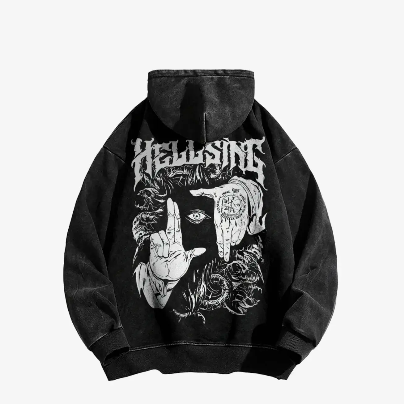 Hellsing Anime Graphic Tee, Oversized Cotton T-Shirt, Y2K Vintage Streetwear Gift TK5