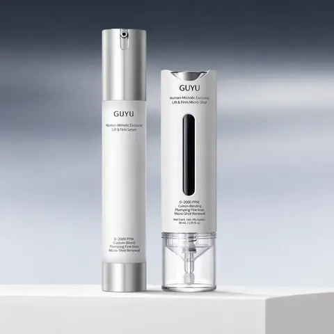 GUYU Cocktail Exosome Serum - 2 fl.oz Gentle Daily DIY Microneedling Face Serum with Micro-Shot, Spicule, Peptides, NAD+, PDRN, Ceramide NP, Soothing Skin Repair, Pore Minimizer, Wrinkle Filler, Smoother Glass Skin, Firming, Nourishing, Beginner-Friendly