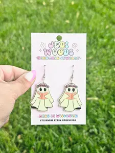 Bookish Ghost Earrings