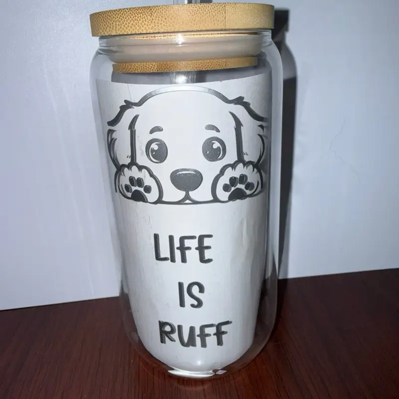 Glass Tumbler, Kitchenware Drinkware Cup for Daily Beverage Use