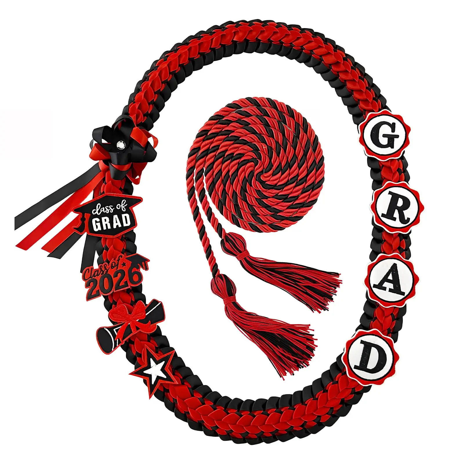 Red Black + Honor Cord
