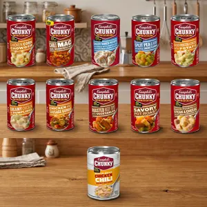 Campbell's Chunky Soup Variety, Hearty Ready-to-Eat Soup, Multiple Flavors, 16.5–19 Oz Can