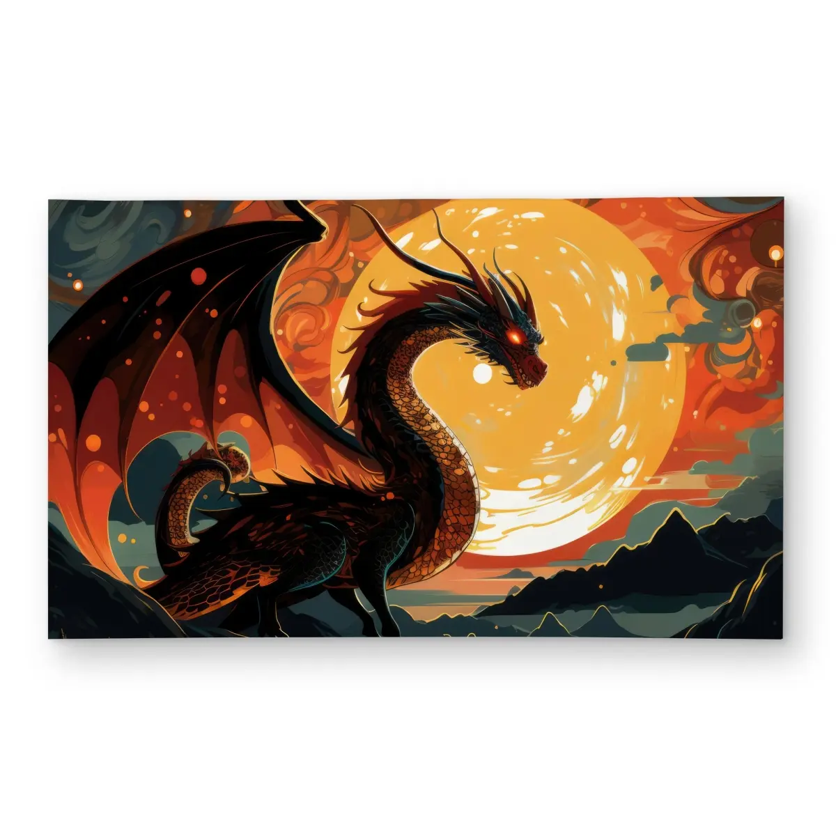 MWW C1ROAR35KB82DO Horror-Themed 3x5 ft. Black Outdoor Rectangle Area Rug, Imminent Destruction Design for Home Decor, Horror-Themed Area Rugs