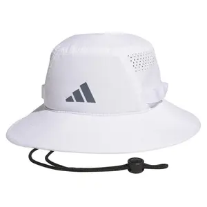 Men`s Victory 5 Bucket Hat White and Black