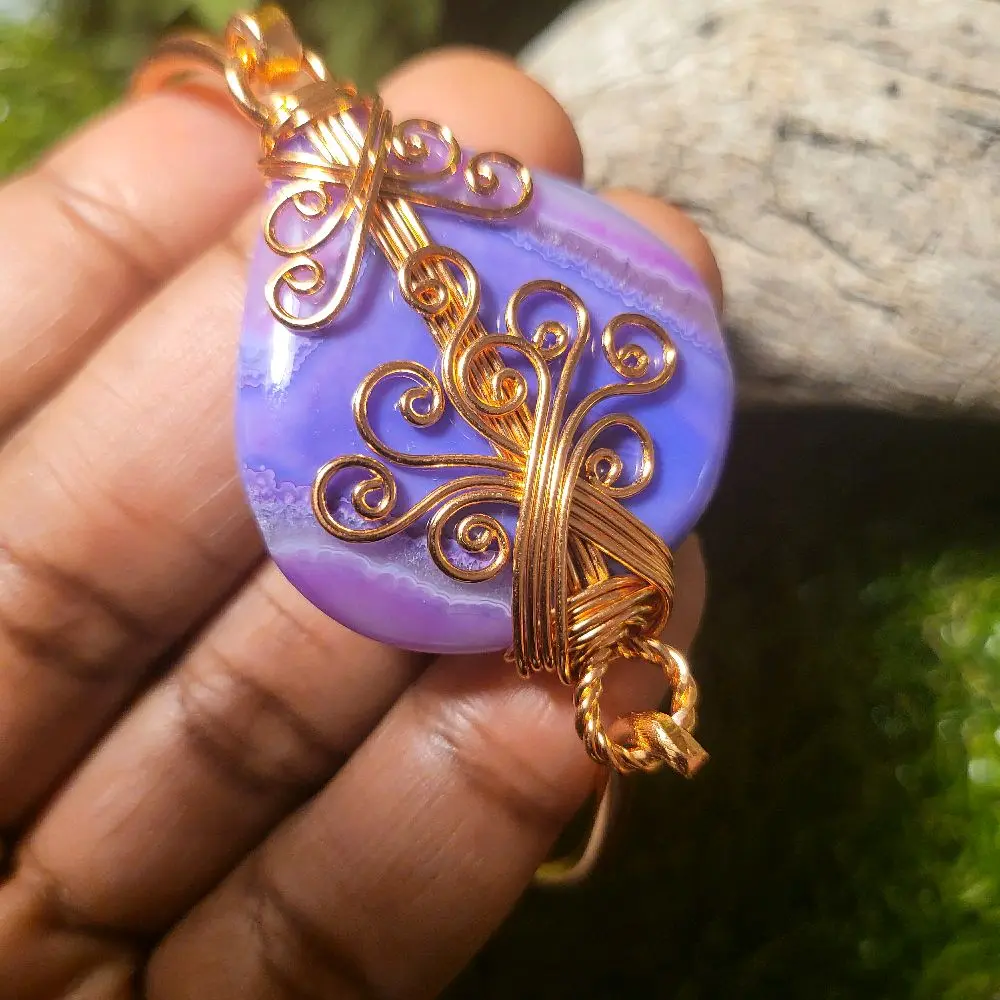 Purple Striped Agate