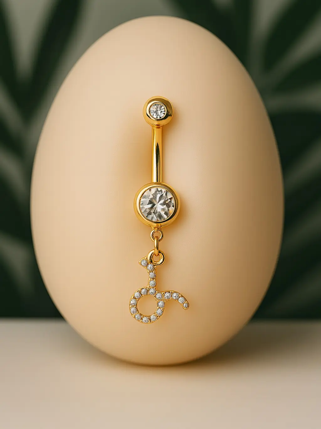 Zodiac Sign Belly Piercing