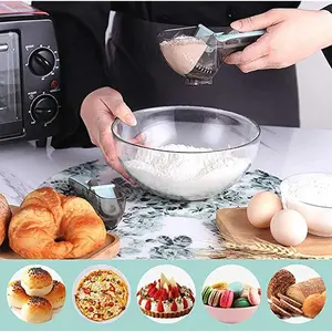 Adjustable Measuring Cups and Spoons 2 Piece Sets Magnetic Scoop
