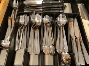 24 Pcs BPA Free Silverware Stainless Steel Flatware Set Mirror Polished Cutlery Utensil Set