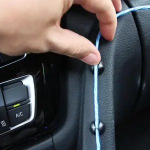 10 Pack Universal Car Dashboard Cable Organizer Clips, PP Material Phone Charger Wire Holder, Earphone Cord Management for Car Interior