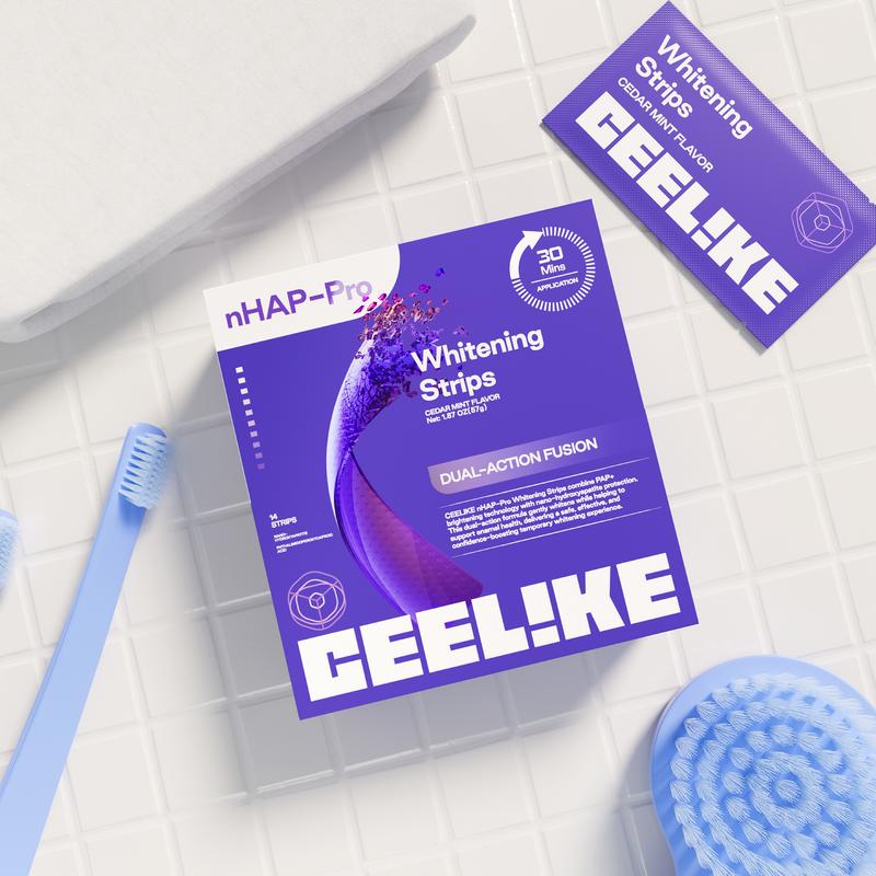 （Ceelike） 7-Day Teeth Strips | Removes Stains & Protects Enamel | Enhances Natural Shine |Balances Oral Health