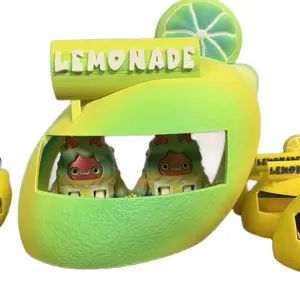 Lemonade Stand for Yeti - Bright Yellow Design with Green Lemon Slice