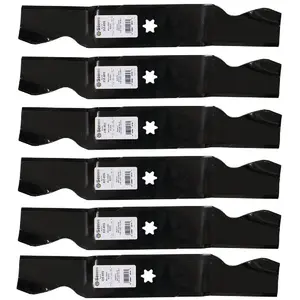 6 pk Blades Replacement for MTD Cub Cadet LGT1054 SLT1554 942-0677B 742-0677 742-0677A 54"