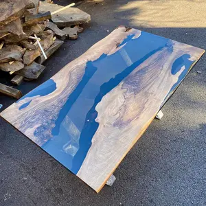 [BST108]Black Walnut Wood Epoxy Table custom epoxy river slab table, Executive Desk, Custom Large Epoxy River Table, Solid Wood Slabs Table, Large Computer Office Desk Workstation, Business Furniture for Home Office