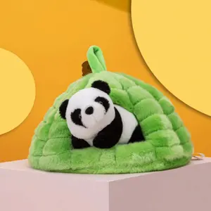 Panda Life Shop,Plush Toy Doll, Chengdu Panda Base Souvenir, Cute Panda House Figure, Perfect Gift for Adults and Kids