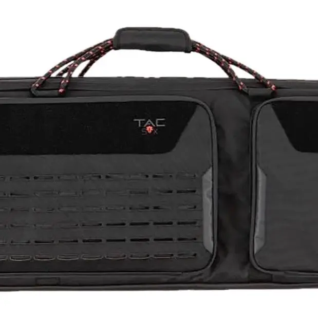 Tac Six 10838 Unit Tactical Case Black 600D Polyester 2 Rifles, Lockable Storage Box, All Weather
