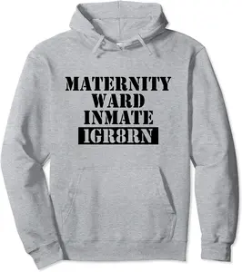 Maternity Nurse Maternity Ward Inmate Costume Pullover Hoodie - Dongshengwu Shop 41B07XHCWNQX