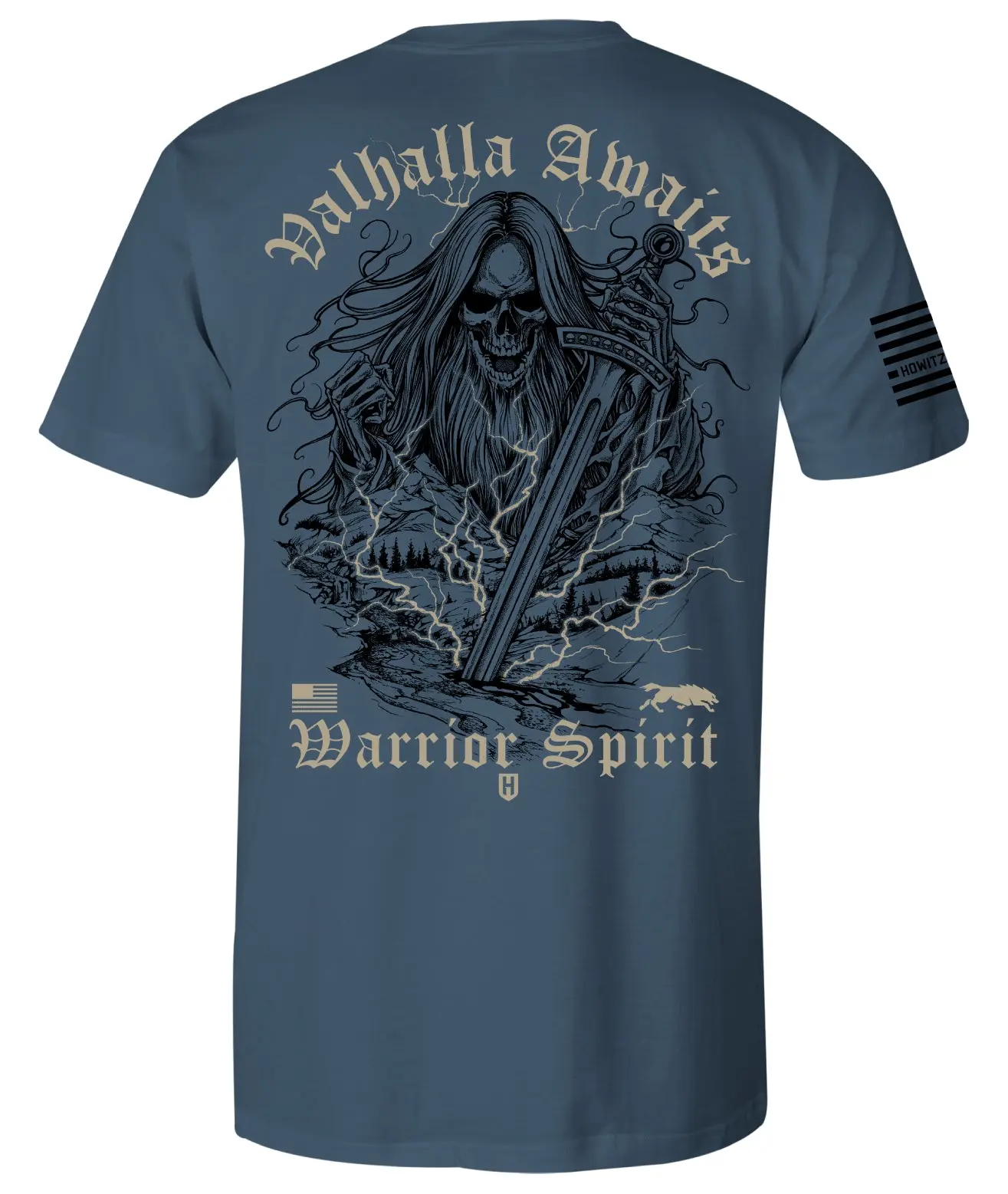 Howitzer Clothing Men's Casual Cotton Short-Sleeve Graphic T-Shirt - Lightning Strikes Top