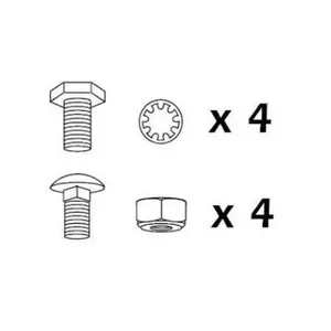 Mounting Fastener Pack, All Rectangular Grills