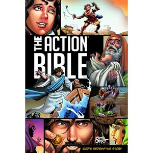 The Action Bible: God's Redemptive Story (Action Bible Series) Hardcover – Illustrated, September 1, 2020 by Sergio Cariello (Illustrator)
