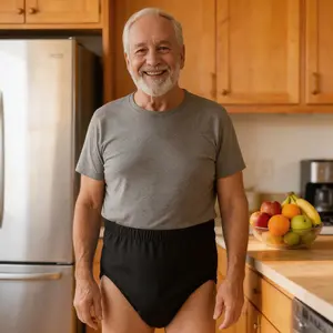 Stop worrying about leaks during travel!  6pcs Washable Adult Incontinence Pants, Reusable Single Layer Liner, Waterproof Storage Bag, Unisex Elastic Waist, Suitable for Seniors, Men & Postpartum，Overnight Protection /Washable Incontinence Underwear