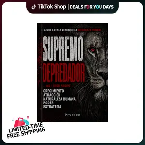 [Deals For You Days]Prycken SUPREMO DEPREDADOR：Un libro sobre crecimiento, atracción, naturaleza humana, poder, estrategia—Daily Reading for Adult Men, Personal Growth, Professional Development,and the Perfect Gift | Limited-Time Free Shipping