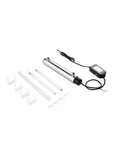 110V 12W UV Water Purifier With 1 GPM Flow - Ultraviolet Water Filter System For Drinking Water, UV-C Sterilization Inline Filtration Unit For Home Use, Kitchen Sink And Point-Of-Use