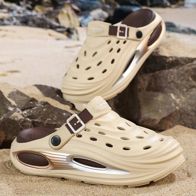 Outdoor Men's Clogs Waterproof Anti-slip Durable Thick Bottom Soft Comfort Summer Beach Shoes