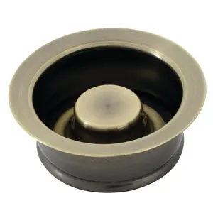 212 MAIN Garbage Disposal Flange, Antique Brass Finish, Antique Look, Easy Install, Compatible with Standard Disposals