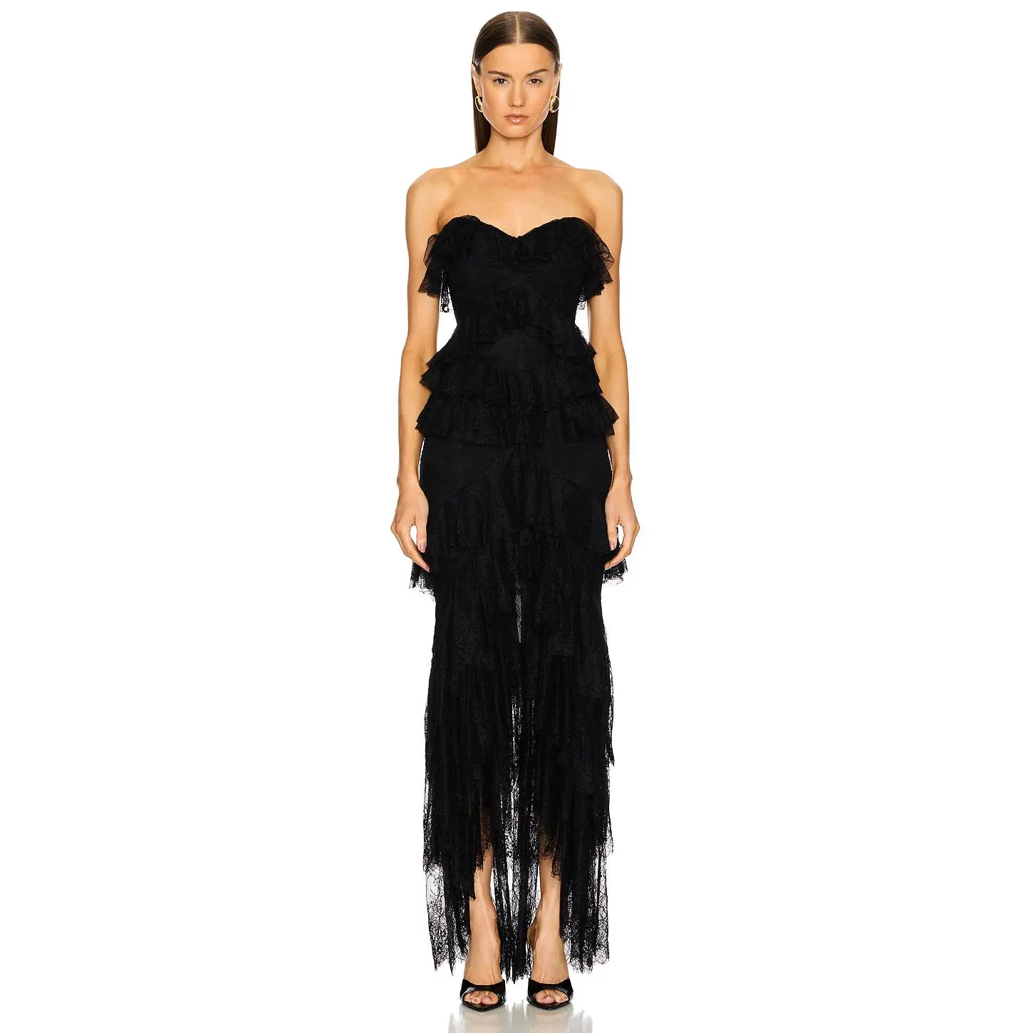 Michael Costello x REVOLVE Oleksandra Gown in Black