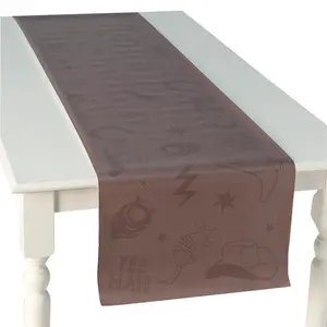 72" x 17" Modern Western Reusable Plastic Table Runner