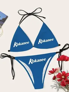 Kokanee Drinking Triangle Bikini Set UUK ZIO