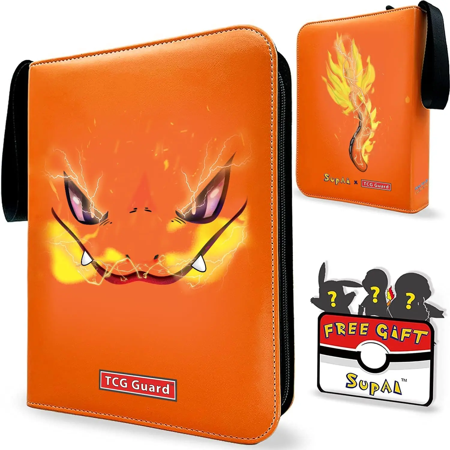 SupAI Binder for Pokemon Cards with Sleeves, Card Holder Binder for Trading Cards, Holds Up to 440 Standard Size Cards, 55 Pcs 4-Pocket Pages Card Binder Album with Zipper Carrying Case - TikTok Shop SupAI Binder for Pokemon Cards with Sleeves, Card Holder Binder for Trading Cards, Holds Up to 440 Standard Size Cards, 55 Pcs 4-Pocket Pages Card Binder Album with Zipper Carrying Case - TikTok Shop
