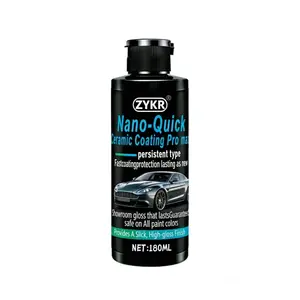 ZYKR Nano Ceramic Coating Professional Edition MAX Version is specially designed for automobiles. It utilizes advanced ceramic technology and features dust-proof, water-resistant properties as well as long-lasting luster. Capacity: 180 milliliters.