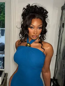 360 Lace Front Wigs Human Hair Body Wave 180% Density Upgraded Hidden Straps 360 HD Full Lace Wigs Human Hair With Drawstring Pre Plucked With Baby Hair for Women Natural Black