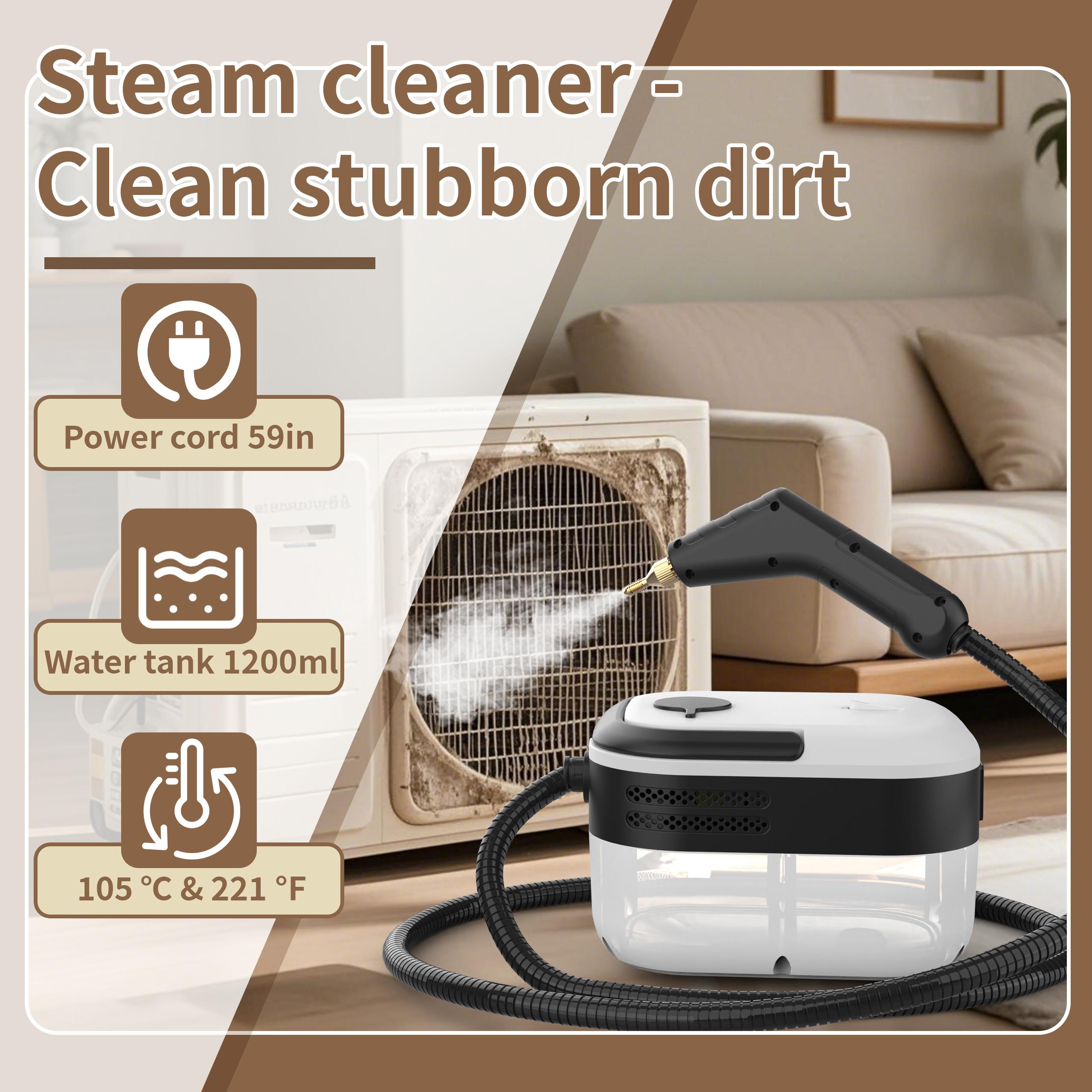 High Pressure Handheld Steam Cleaner for Home Use, Portable Chemical-Free Steamer with 10 Attachments for Deep Cleaning Kitchen, Bathroom, Grout, Sofa, Car & Floor