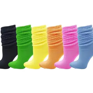 Women's colored spring slouch socks