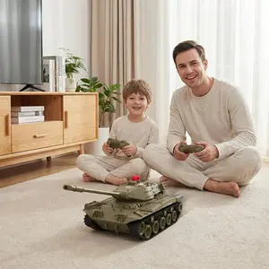 2.4G RC Tank with 30m Remote Control, Smart Control System, Auto Demo & Custom Programming, Perfect Gift for Kids