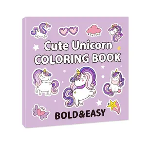 Cute Unicorn Coloring Book, Coloring Gift Book, 40 Pages Creative Coloring & Doodle Art Notebook, 20 Pages Relaxing Adult Coloring Book, No Pen Included