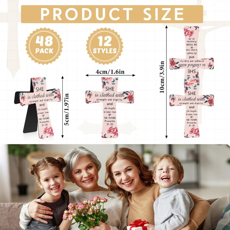 Christian Gift 48pcs Magnetic Bookmark Cross Bookmark Reading Bookmark Inspirational Book Page Markers Magnetic Clip Bookmark with Motivation Quotes Religious Gift for Reader Teacher Student Book Lovers, Bible Study Supplies,Valentine's Day Gift Christian Gift 48pcs Magnetic Bookmark Cross Bookmark Reading Bookmark Inspirational Book Page Markers Magnetic Clip Bookmark with Motivation Quotes Religious Gift for Reader Teacher Student Book Lovers, Bible Study Supplies,Valentine's Day Gift