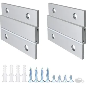 2 Inches Aluminum Z French Cleat Picture Hanger Interlocking Wall Mounting Bracket Hardware Kit Supports 30lbs for Hanging Mirrors Art Frames Shelf Whiteboard (2"-2Pairs)
