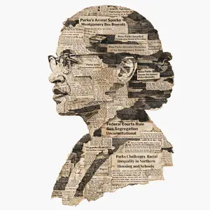 Rosa Parks Black History Month DTF Transfer for T-Shirt - High-Quality Design