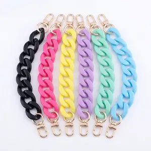 Colorful Resin Bag Chain Accessories -7 Bright Colors of Detachable Wallet Chains, 15.6in Bag Chains, DIY Bag Upgrades, and Process Accessories