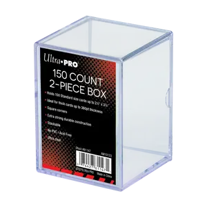 2-Piece Clear 150 Card Storage Box